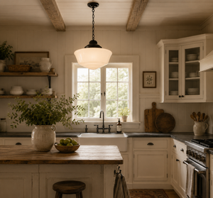 ORIGINAL SALVAGED SCHOOLHOUSE 1900's Classic Farmhouse Pendant