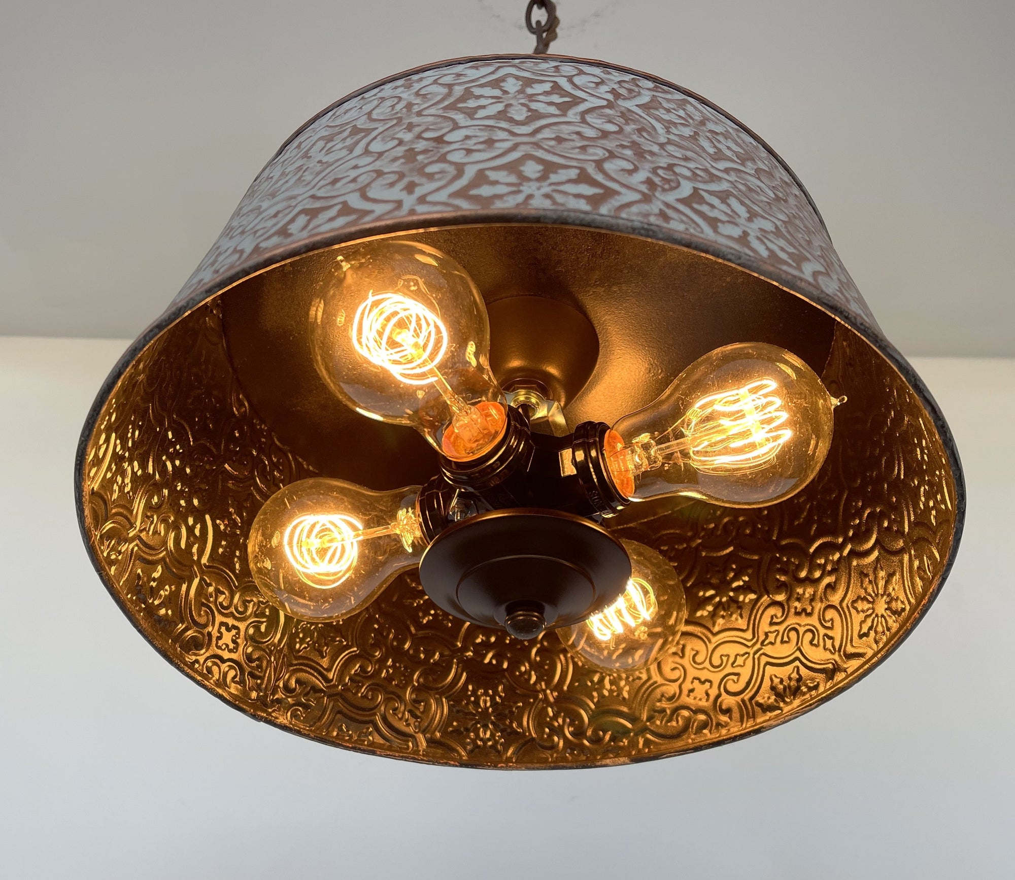 Ornate Copper Farmhouse Chandelier Lighting