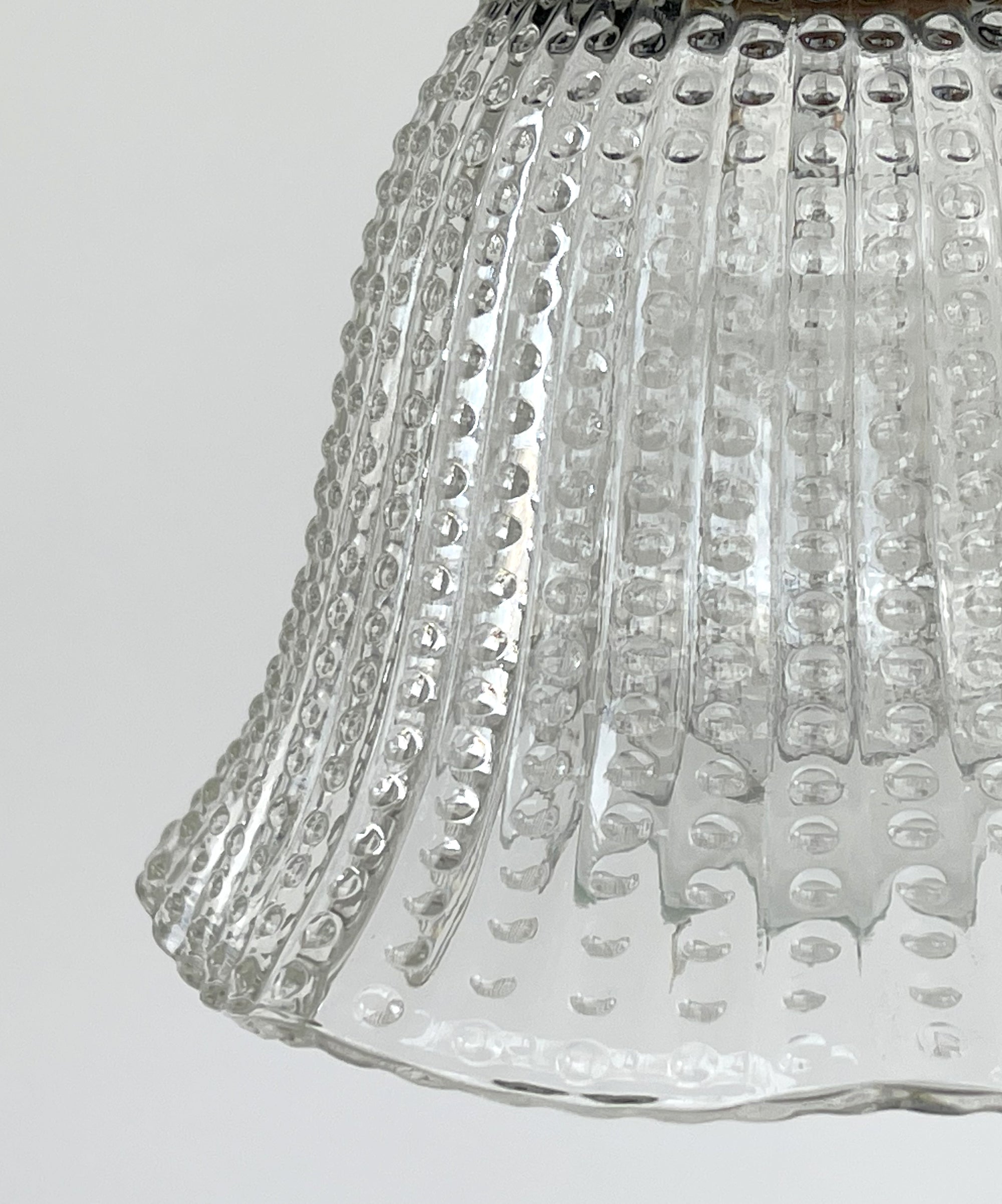 Petite Hobnail 1940's Glass Pendant Light