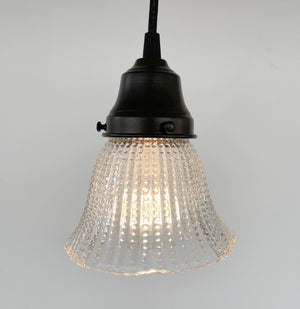 Petite Hobnail 1940's Glass Pendant Light