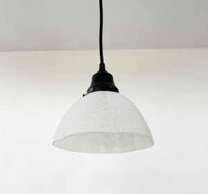 Frosted Texturized White Flower Wall Sconce/Pendant Light