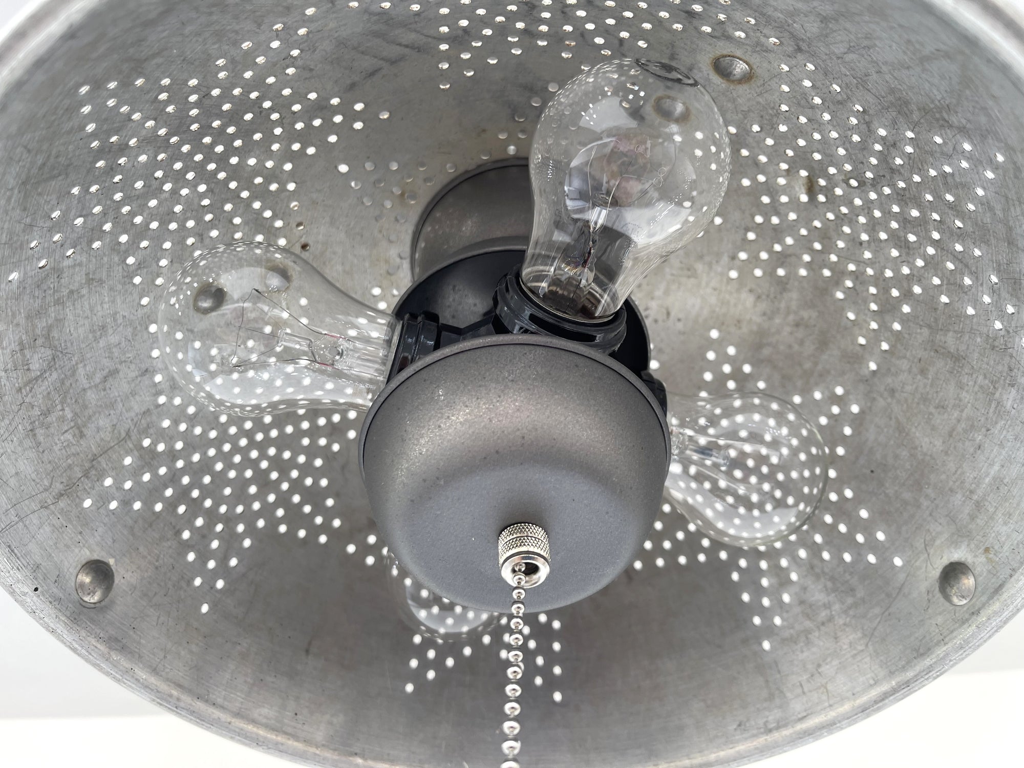 Vintage 1960's STAR Colander Light Fixture Ceiling Light