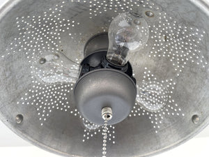 Vintage 1960's STAR Colander Light Fixture Ceiling Light