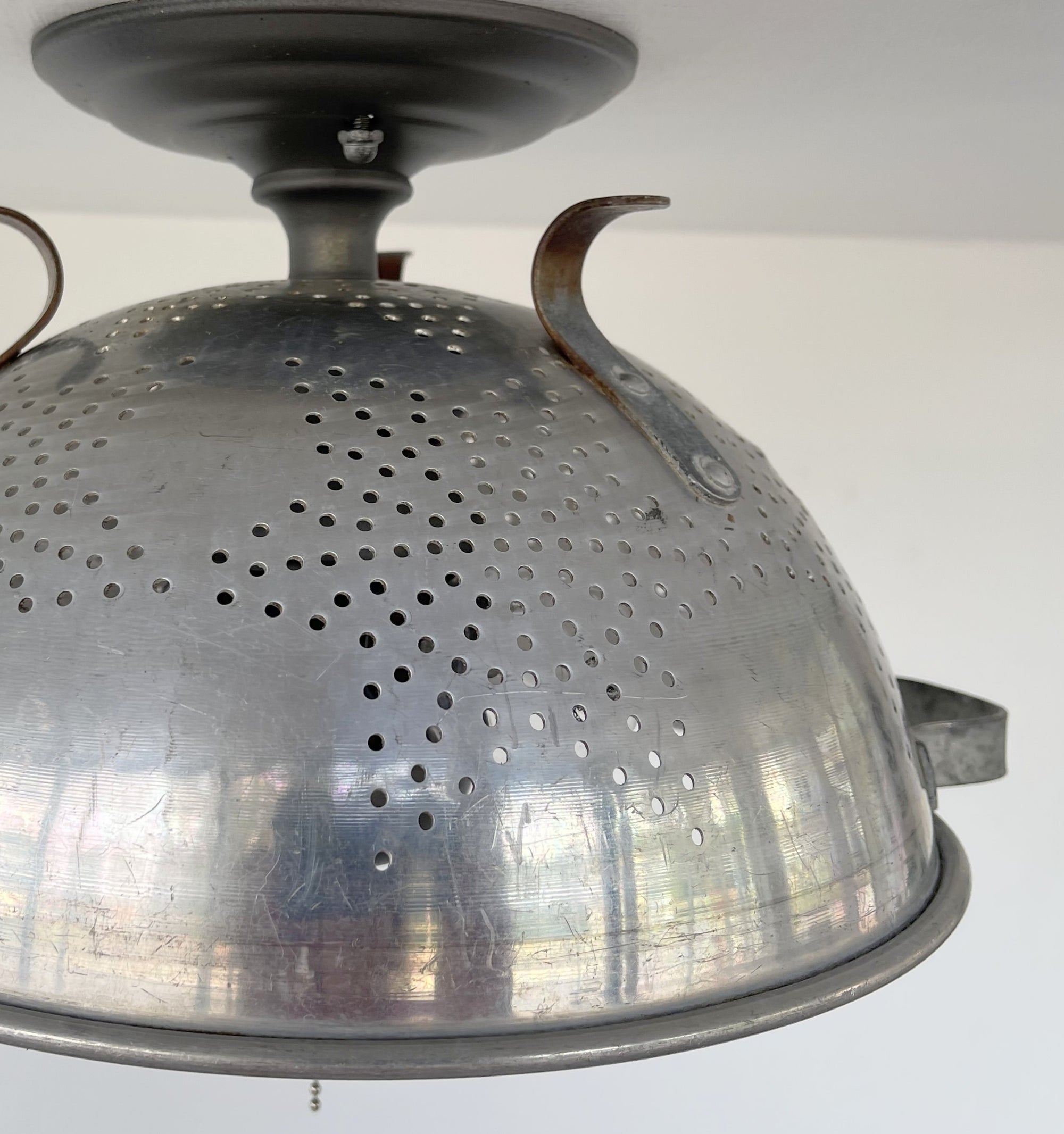 Vintage 1960's STAR Colander Light Fixture Ceiling Light