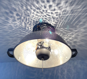 Vintage 1960's STAR Colander Light Fixture Ceiling Light