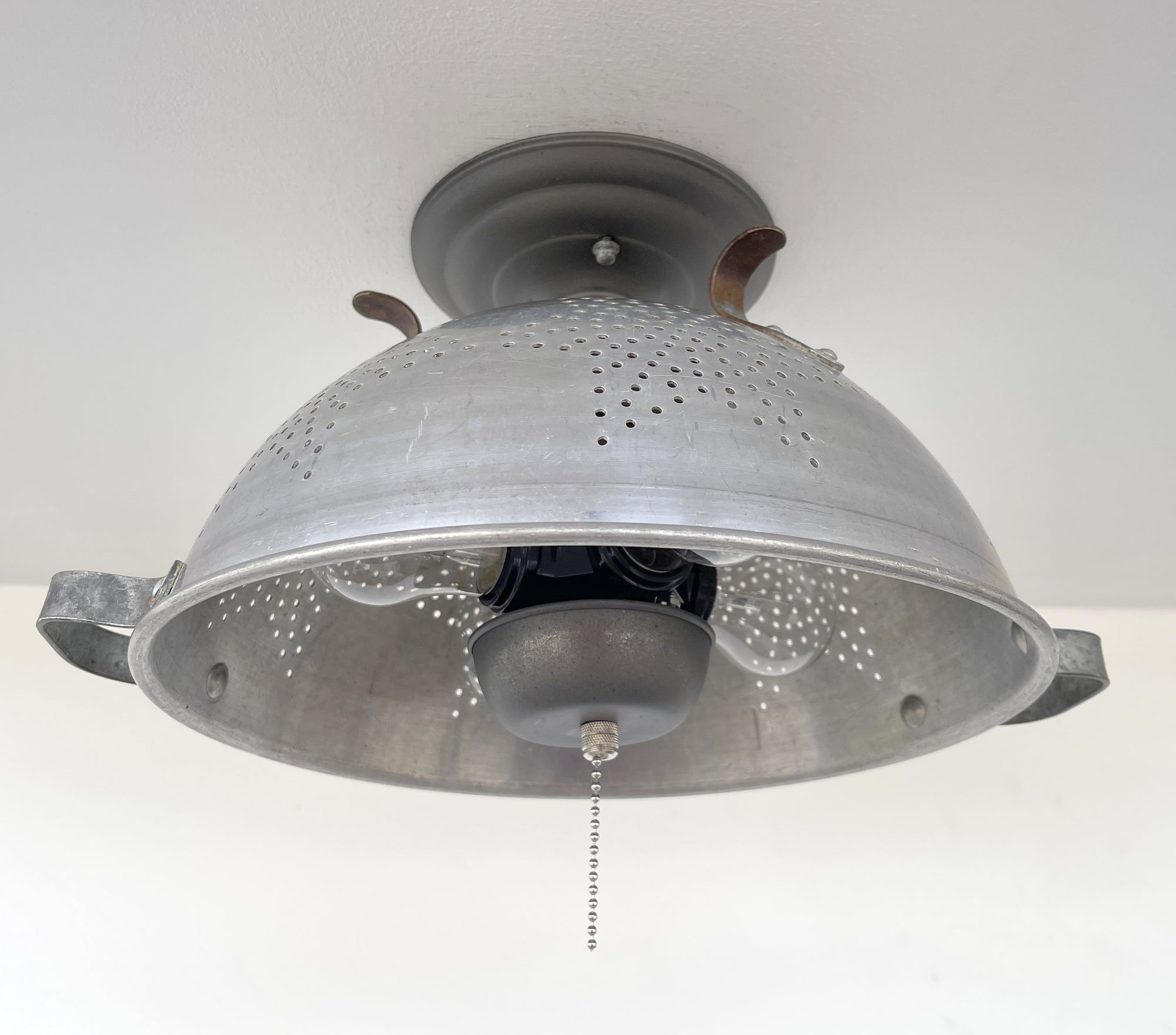 Vintage 1960's STAR Colander Light Fixture Ceiling Light