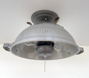 Vintage 1960's STAR Colander Light Fixture Ceiling Light