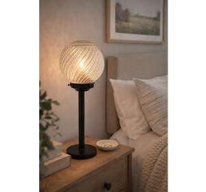 RARE Hobnail Swirl Table Lamp - The Lamp Goods