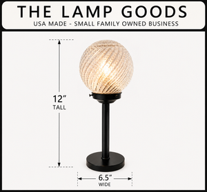 RARE Hobnail Swirl Table Lamp - The Lamp Goods