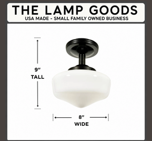 Residential Antique Milk Glass Ceiling Light