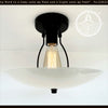 Retro Mid Century Glass Ceiling Light