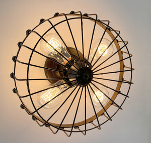 Rustic INDUSTRIAL Wall Light Fixture-4 light