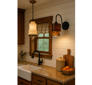 Rustic Weathered Milk Can Farmhouse Wall Sconce