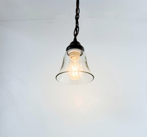 Salvaged Farmhouse Small Heavy Clear Pendant