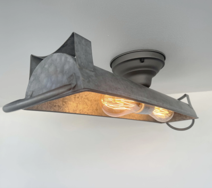 galvanized metal light fixtures