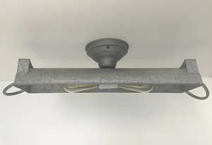 GALVANIZED DOME Ceiling Light Fixture 20"