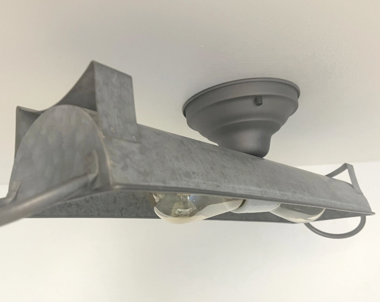 GALVANIZED DOME Ceiling Light Fixture 20"