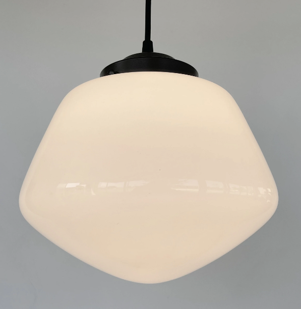 milk glass kitchen lighting