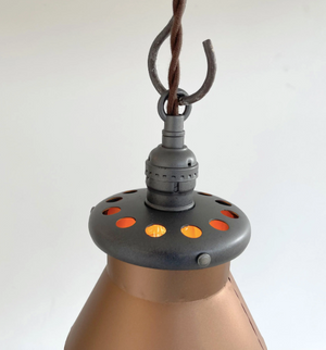 Rustic COPPER Farmhouse MILK CAN Barn Pendant Light Fixture