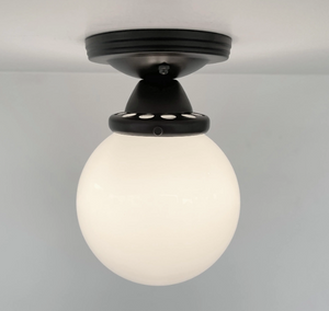 milk glass ceiling light globe