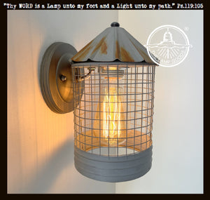 Silo Farmhouse Barn Silver Wall Sconce Light Fixture