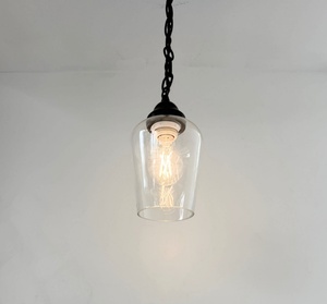 Simple Clear Dome Farmhouse Pendant
