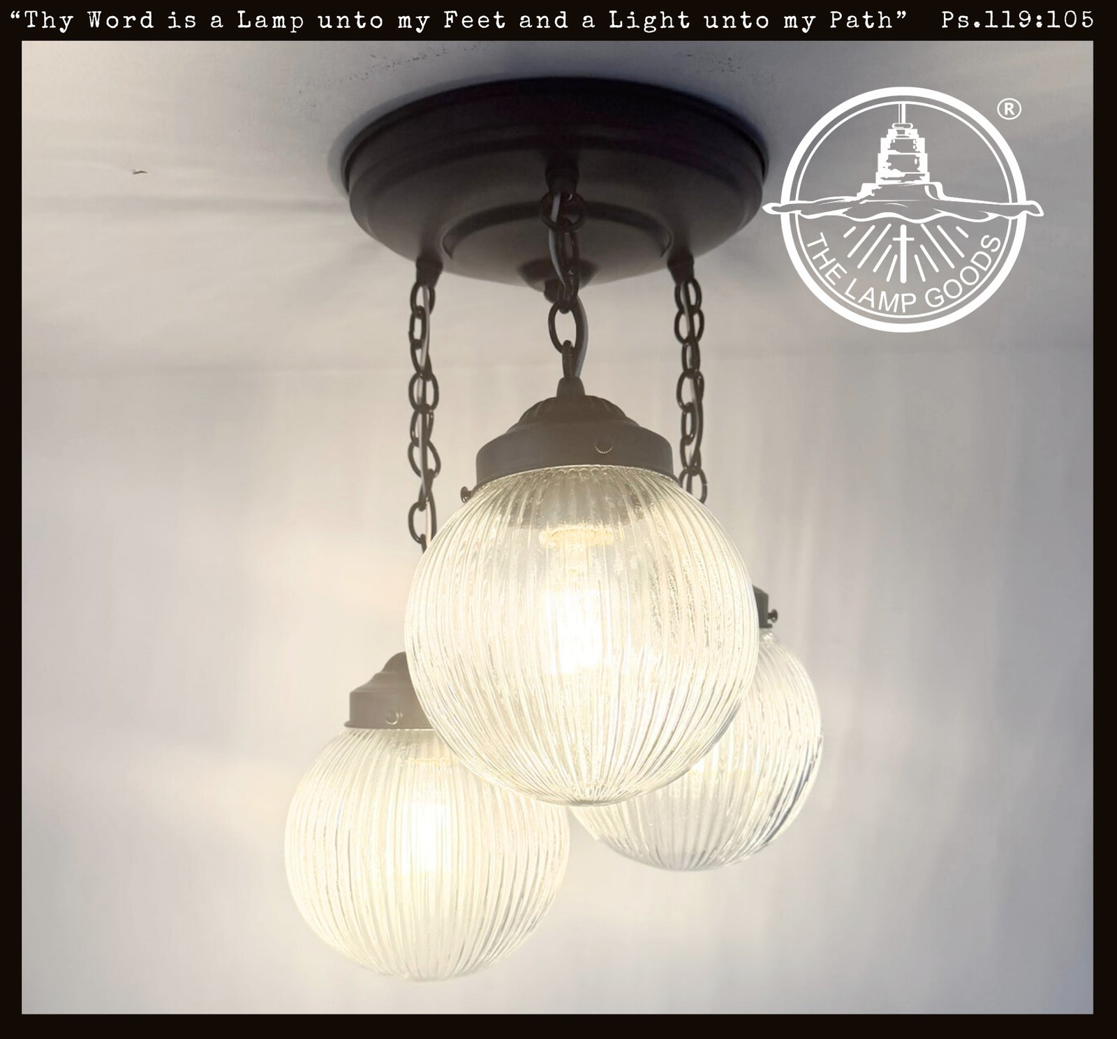 Antique Holophane Globe Ceiling Light - The Lamp Goods