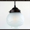 Embossed Floral Vine Berries Pendant Light | 6" Width - The Lamp Goods