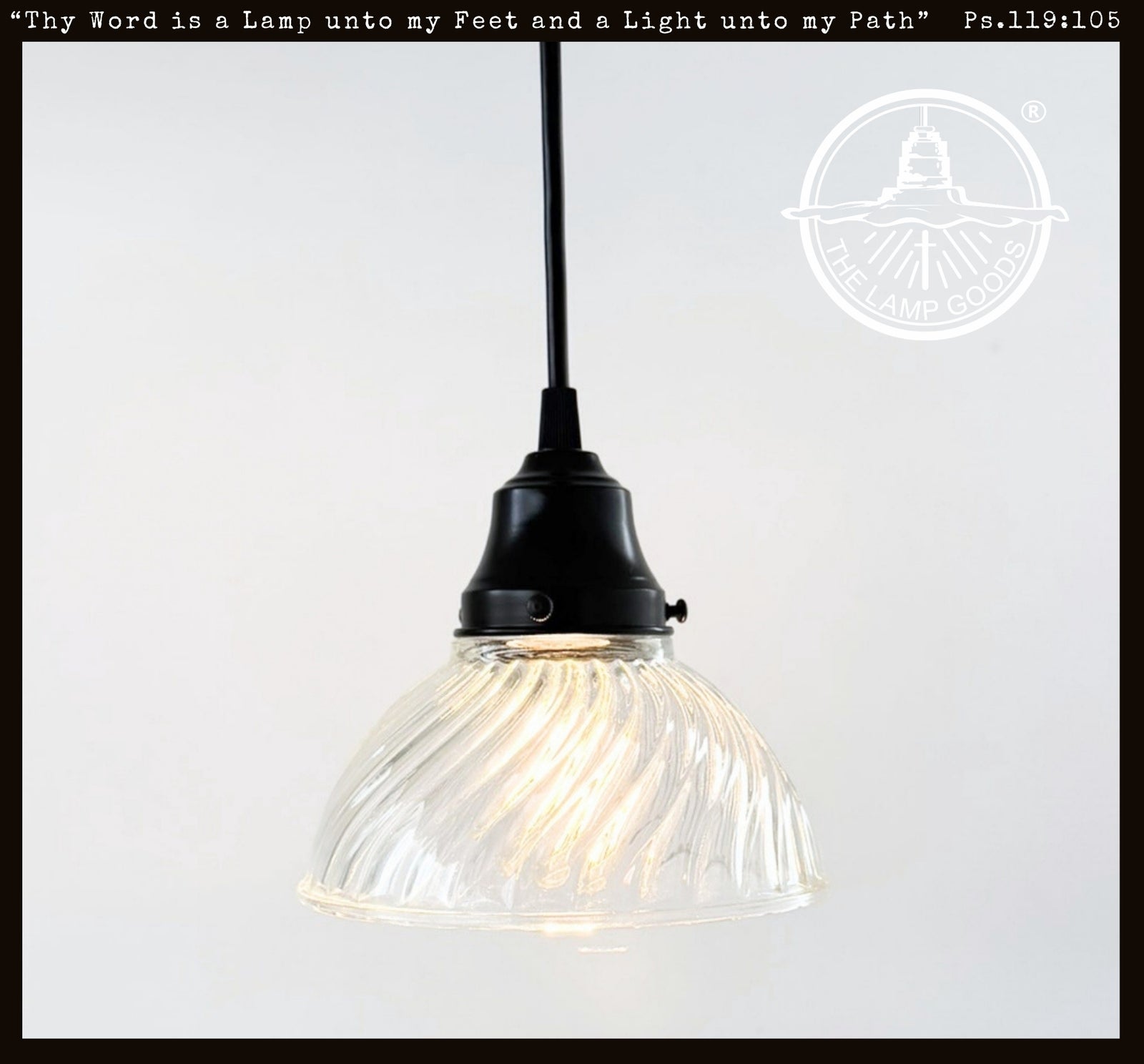 Holophane Subtle Swirl Pendant Light | 6.5" Width - The Lamp Goods