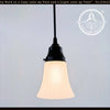 Vintage Frosted Classic Flare Pendant Light | 5" Width