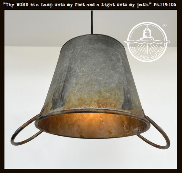 Galvanized Bucket Chandelier Vintage Modern Farmhouse Lighting - The ...