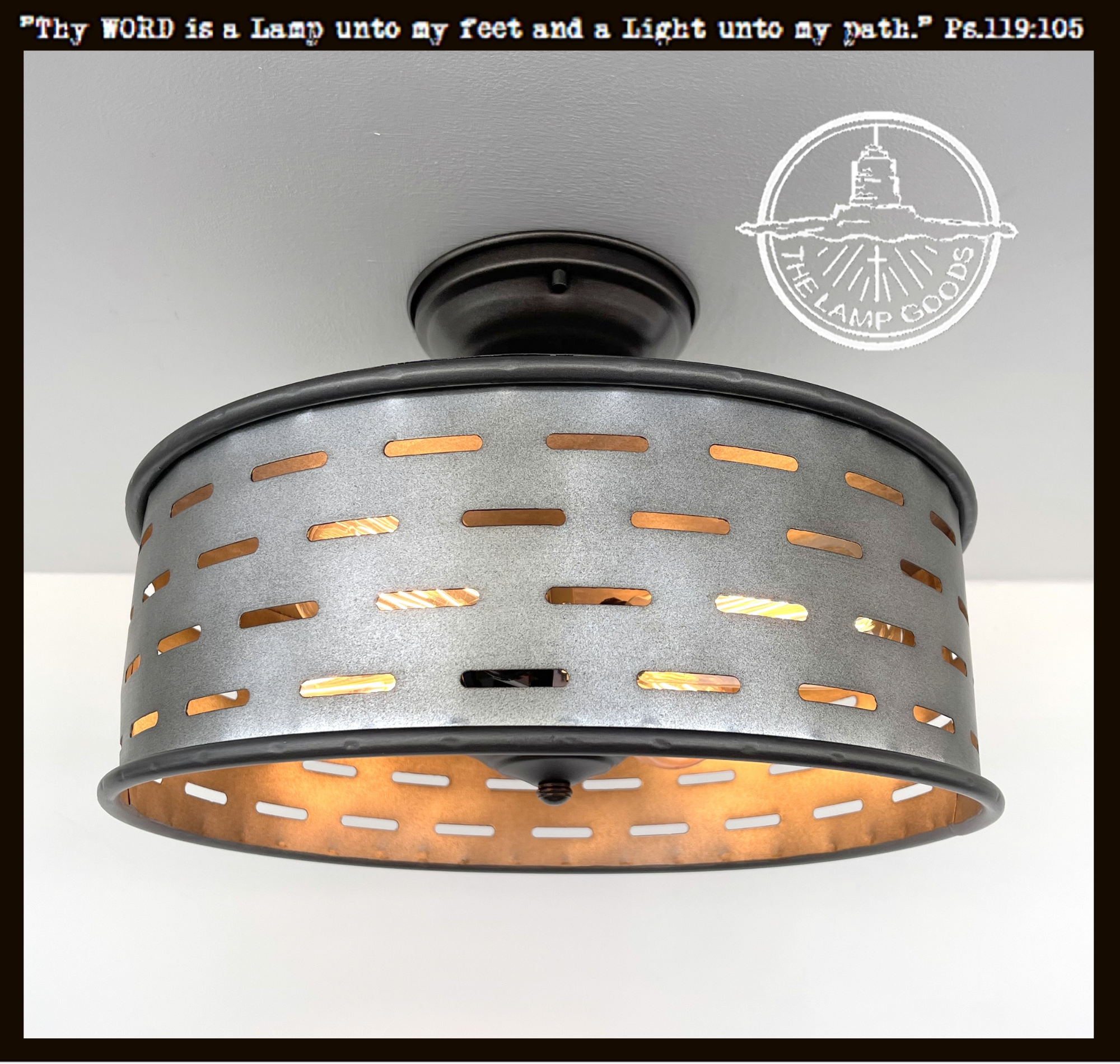 Farmhouse Ceiling Lights Galvanized Fixture