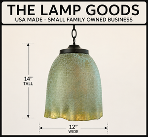 Verdigris Orchard Bell Pendant Light - The Lamp Goods