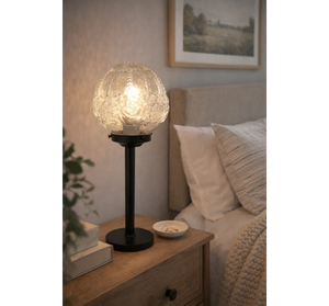 Victorian Clear Glass Globe Table Lamp - The Lamp Goods