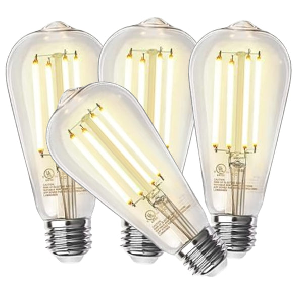 4 Pack - Dimmable Teardrop LED Vintage 60W Eq. - The Lamp Goods