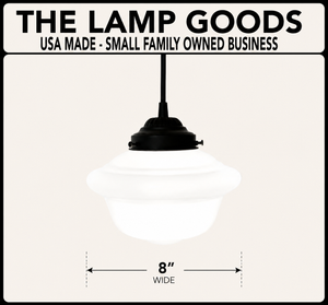 Vintage Bell Milk Glass Pendant