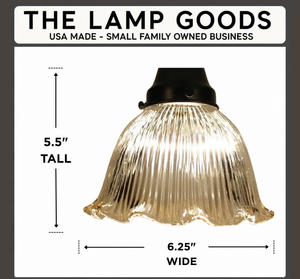 Vintage Glass "Dome' Holophane PENDANT Light - The Lamp Goods