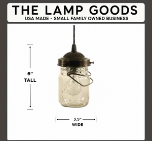 Vintage Pint Mason Jar Chandelier Pendant Trio