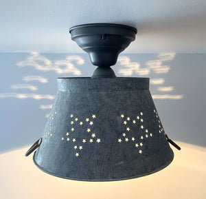 Weathered Farmhouse STAR Ceiling Light