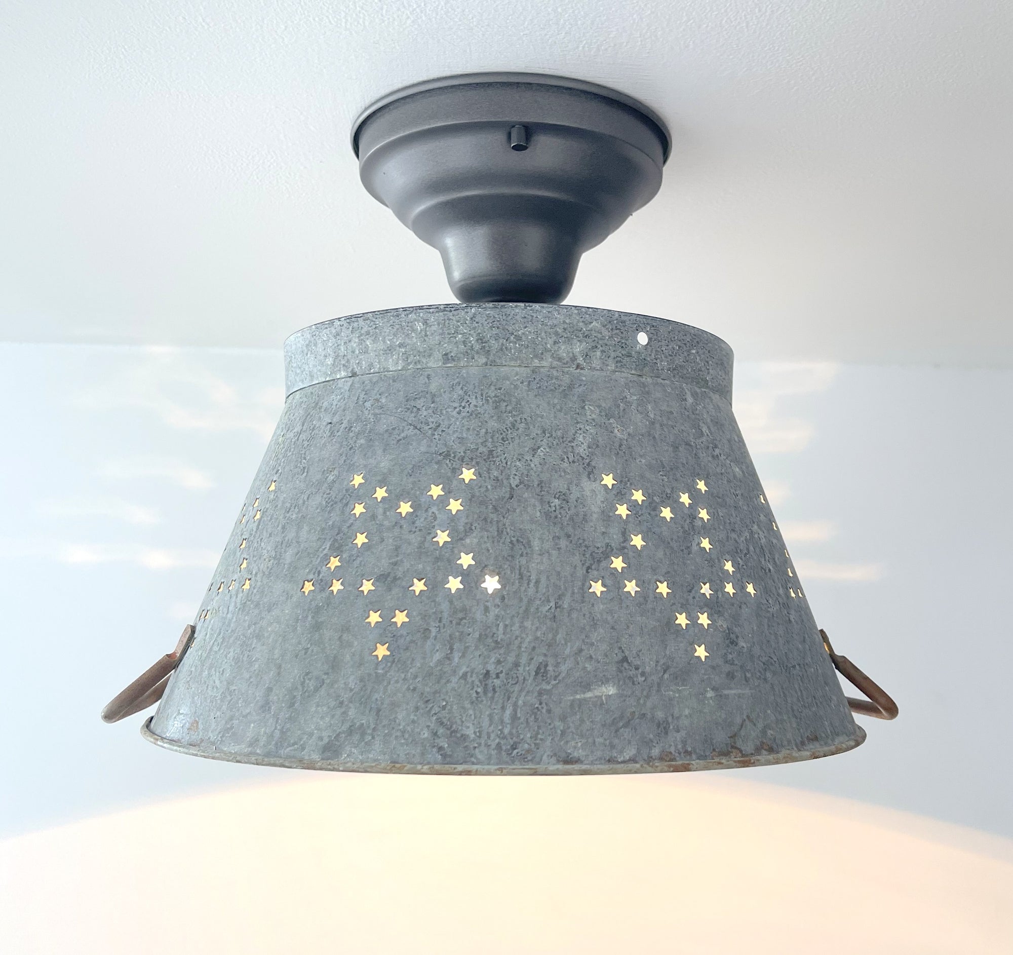 Weathered Farmhouse STAR Ceiling Light