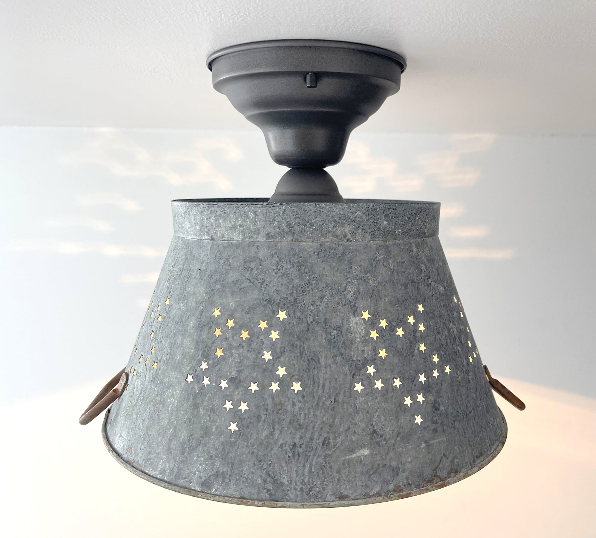 Weathered Farmhouse STAR Ceiling Light