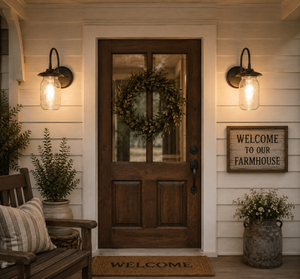 Mason Jar New Quart Outdoor Porch Wall SCONCE Light - The Lamp Goods