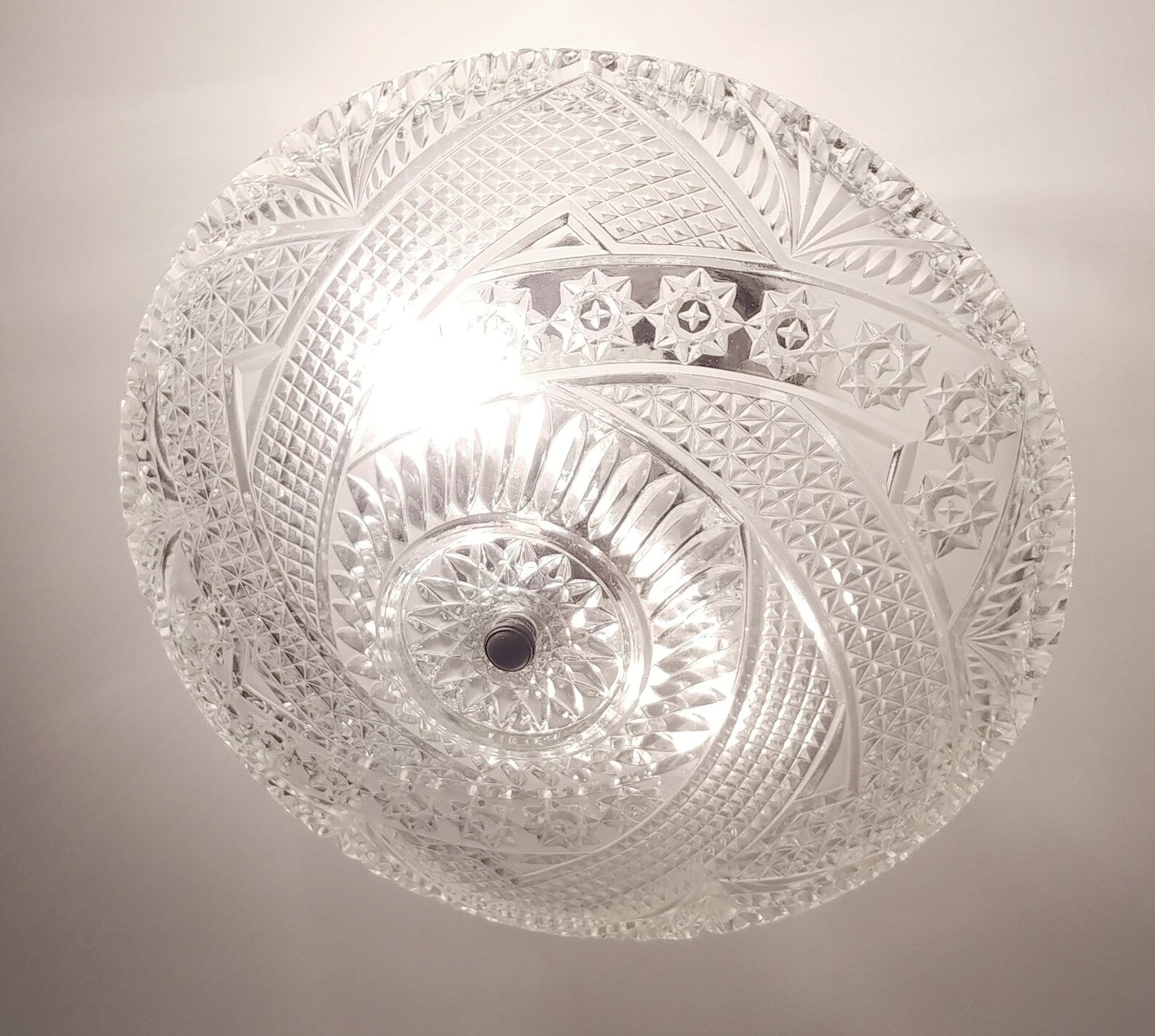 Antique Diamond Cut Ceiling Light Fixture