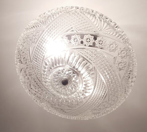 Antique Diamond Cut Ceiling Light Fixture