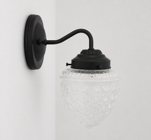 Acorn Glass Wall Sconce Light Fixture