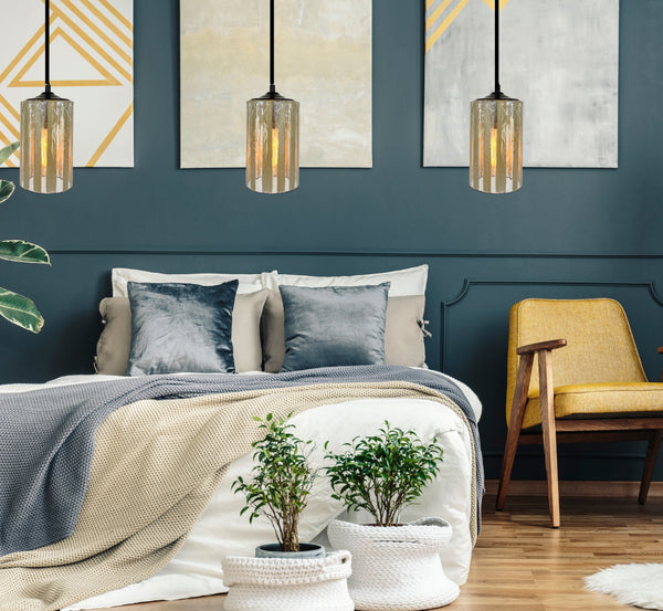 BAMBOO Fused MODERN Glass Pendant Lighting - The Lamp Goods