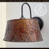Bronze Copper Embossed Wall Sconce Light Fixture