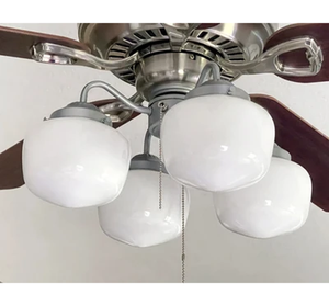 Schoolhouse Milk Glass Ceiling Fan LIGHT KIT
