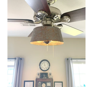 Ornate Copper Ceiling Fan Light Kit Makeover Replacement - The Lamp Goods