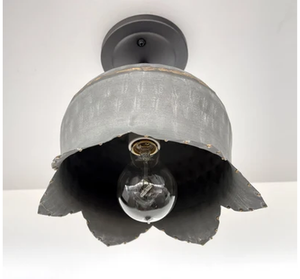 Lotus Galvanized Ceiling Light